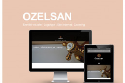 Ozelsan identité visuelle logotype site internet covering plomberie Aix-les-bains