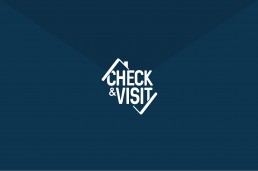 Check&Visit Identité visuelle logotype papeterie édition état des lieux support plaquette B2B