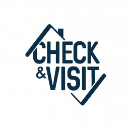 Check&Visit Identité visuelle logotype papeterie édition état des lieux support plaquette B2B