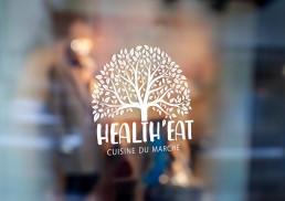 Health'Eat identité visuelle logotype logo papeterie photographies culinaires photo restaurant enseigne