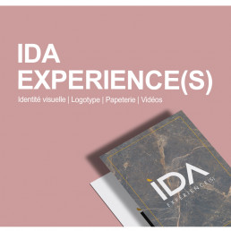IDA Experience(s) identité visuelle logotype logo papeterie vidéos vidéo promotionnelle drone agence événementielle