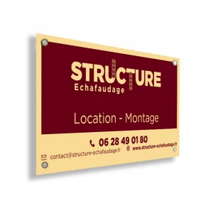 Panneau de chantier, Albertville, Maëstro Production, agence de communication