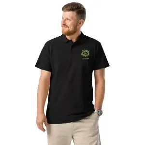 Polo BRODÉ - premium unisexe  - COULEURS  FONCÉES